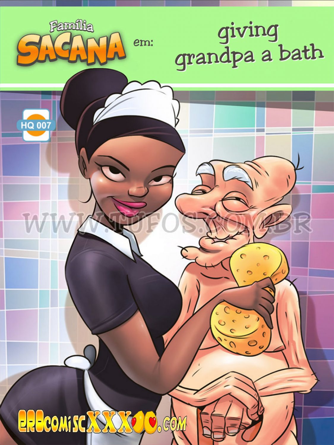 001 15 1125x1500 - Familia Sacana 7 - Giving Grandpa A Bath - Tufos.