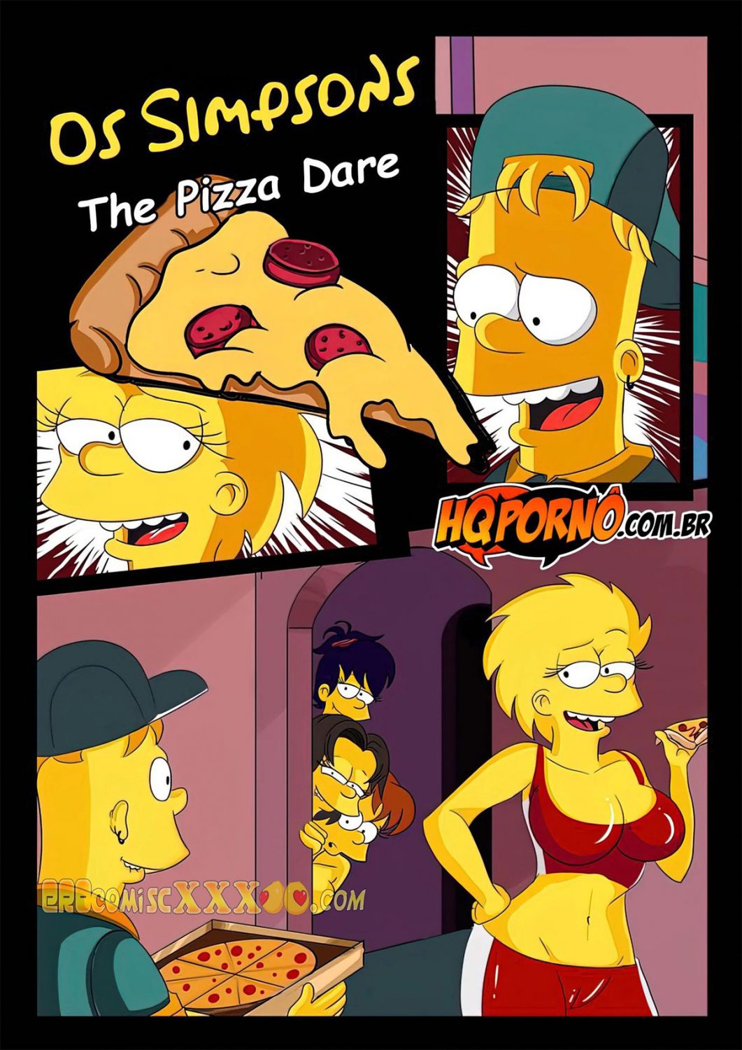 1 1 1061x1500 - OS SIMPSONS- THE PIZZA DARE - HQPORNO.