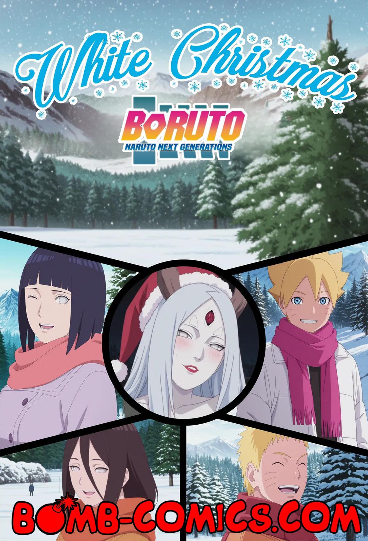 Porn comic Boruto. White Christmas.